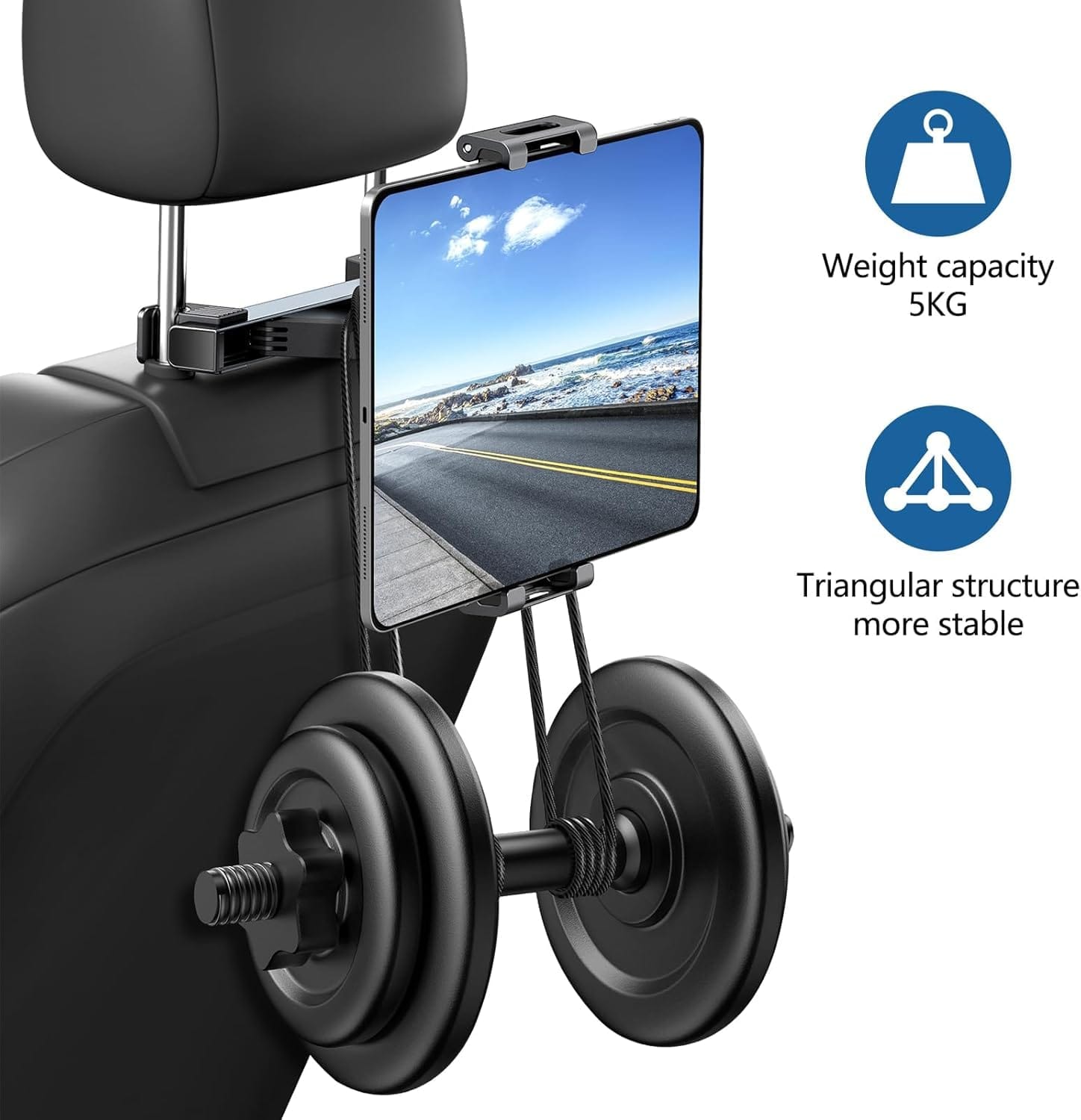 Βάση Στήριξης Αυτοκινήτου για Κινητά & Tablet 360° 12 έως 33 cm. - Image 4