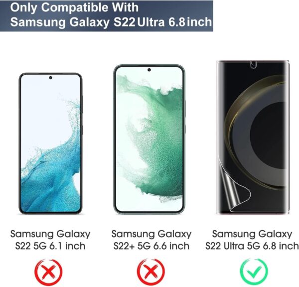Προστατευτικό Οθόνης Samsung Galaxy S22 5G Ultra TPU 3 τμχ - Image 5