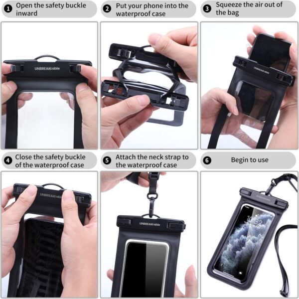 Αδιάβροχη Θήκη Κινητού IPX8 έως 7" για IPhone & Samsung 2τεμ - Image 3
