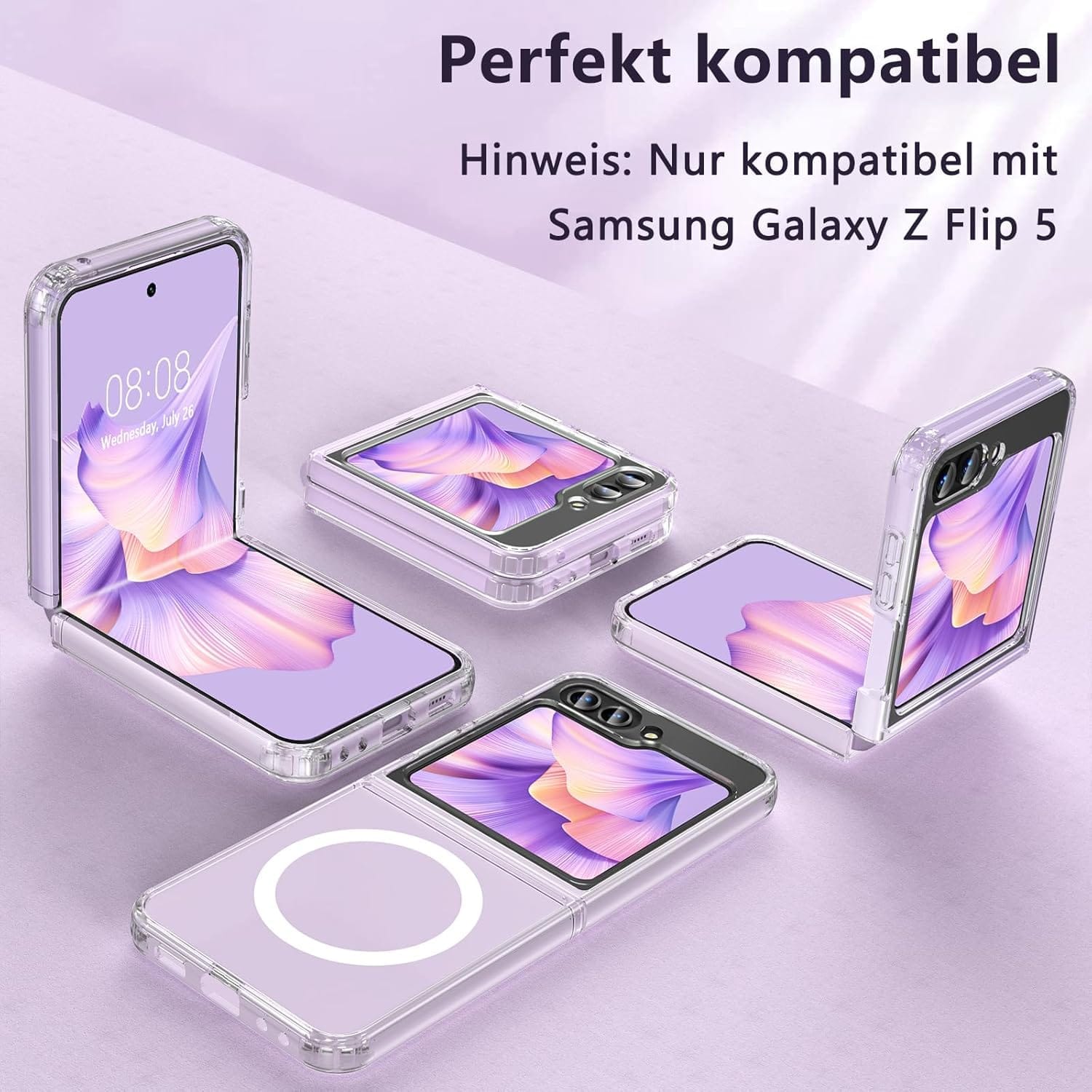 Μαγνητική Θήκη για Samsung Galaxy Z Flip 5 Αντικραδασμική - Image 3