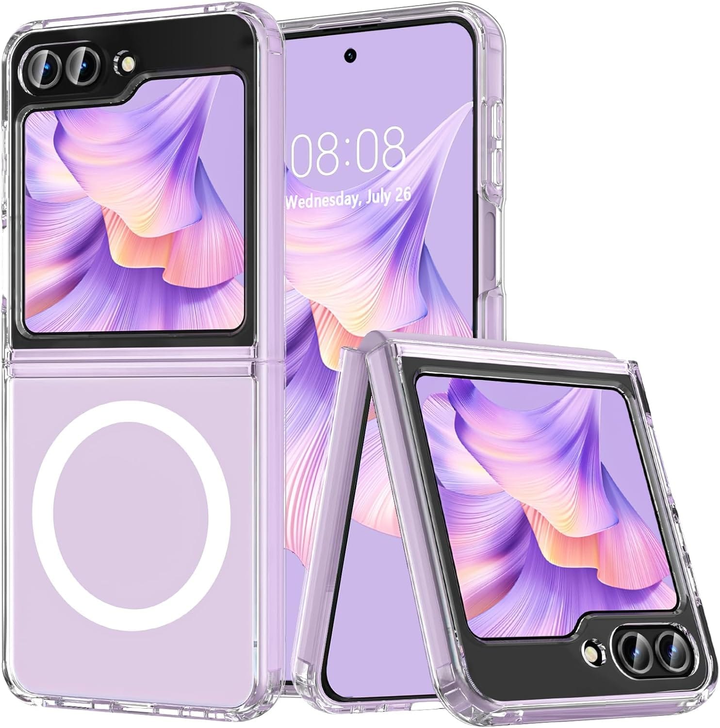 Αντικραδασμική μαγνητική θήκη για Samsung Galaxy Z Flip 5. Προσφέρει εξαιρετική προστασία και στυλ, συνδυάζοντας αντοχή και κομψότητα.