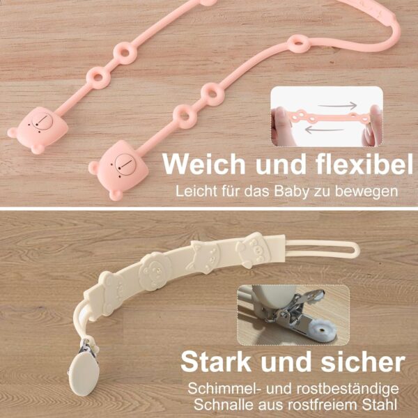 Αλυσίδα Πιπίλας Από Σιλικόνη Cup Catcher Baby 2 τμχ - Image 3