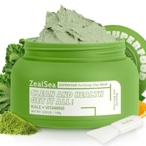 Ανανεώστε το δέρμα σας με την Superfood Πράσινη Μάσκα Αργίλου. Βαθύς καθαρισμός, απομάκρυνση μαυρών στιγμάτων και ενυδάτωση για υγιές πρόσωπο.