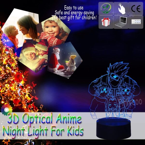 Παιδικό Φωτάκι Νυκτός Naruto Anime 3D - Image 8