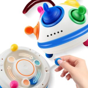 "Εκπαιδευτικό παιχνίδι Montessori για μωρά 12M+ με Fidget Spinner. Ενισχύει τον συντονισμό, τις κινητικές δεξιότητες και την αισθητηριακή ανάπτυξη."