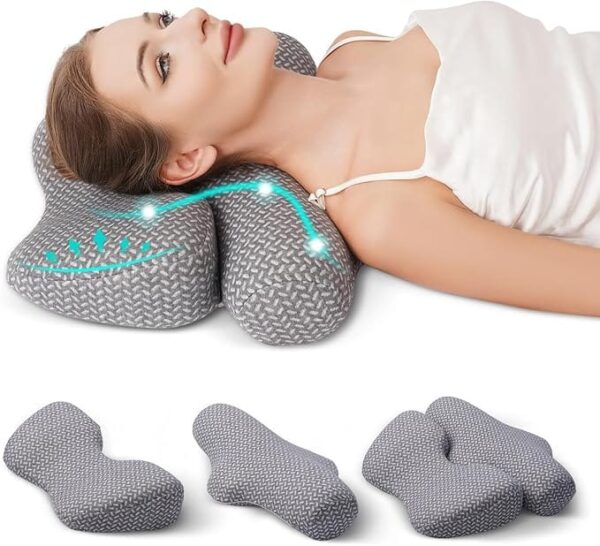 "Αποκτήστε ορθοπεδικό μαξιλάρι Memory Foam για άνεση και υποστήριξη στον αυχένα. Ιδανικό για ανακούφιση πόνων και βελτίωση του ύπνου."