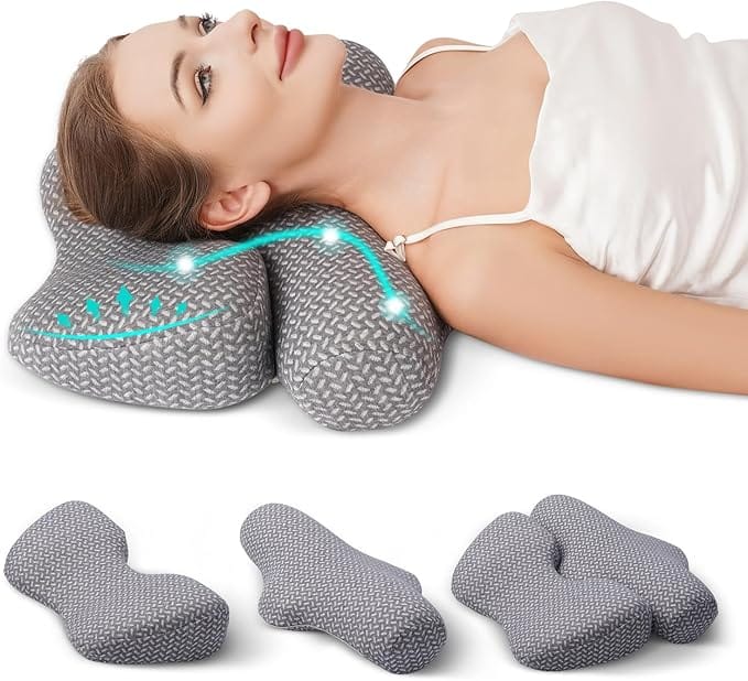 "Αποκτήστε ορθοπεδικό μαξιλάρι Memory Foam για άνεση και υποστήριξη στον αυχένα. Ιδανικό για ανακούφιση πόνων και βελτίωση του ύπνου."