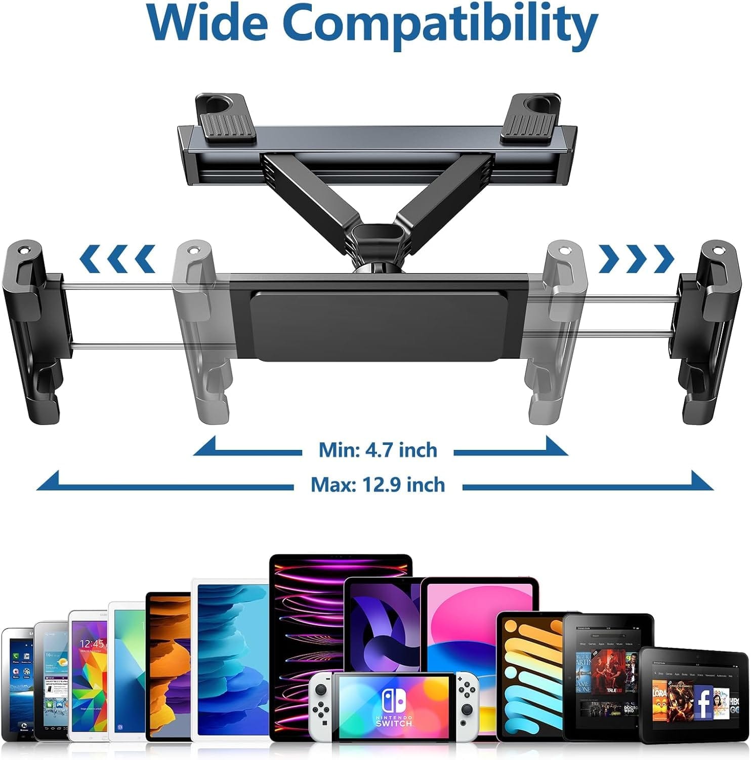 Βάση Στήριξης Αυτοκινήτου για Κινητά & Tablet 360° 12 έως 33 cm. - Image 8