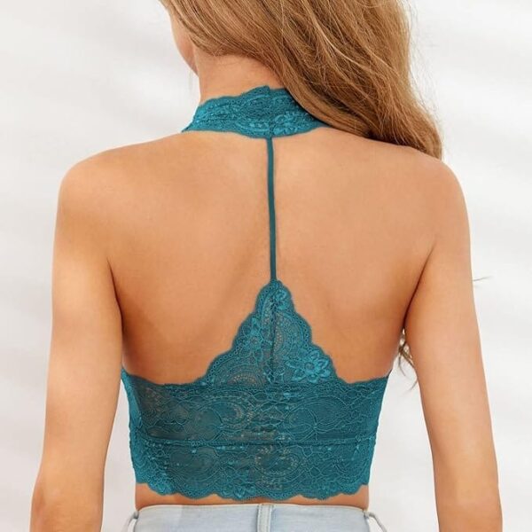 Γυναικείο Μπουστάκι Bralette με Δαντέλα και Χωρίς Μπανέλα 2τεμ - Image 5