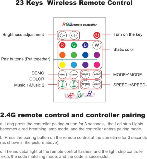 RGB LED Ταινία 10m Συγχρονισμό Μουσικής & Bluetooth App 12V - Image 7