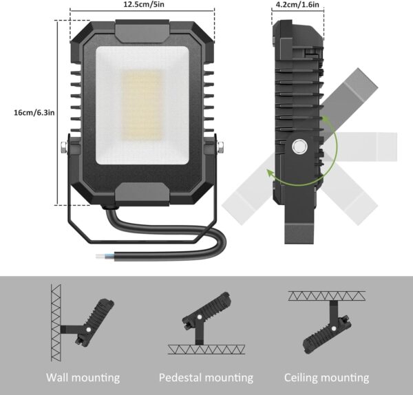 Αδιάβροχος Προβολέας Εξωτερικού Χώρου 30 W LED 3000 Lumen - Image 9