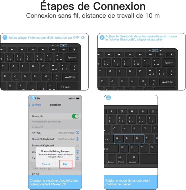 KBCASE Ασύρματο Πληκτρολόγιο Bluetooth - Image 3