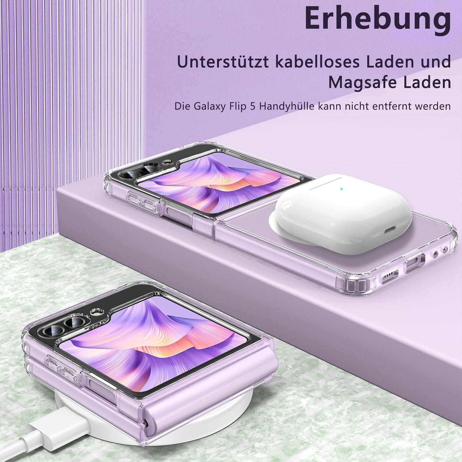 Μαγνητική Θήκη για Samsung Galaxy Z Flip 5 Αντικραδασμική - Image 5