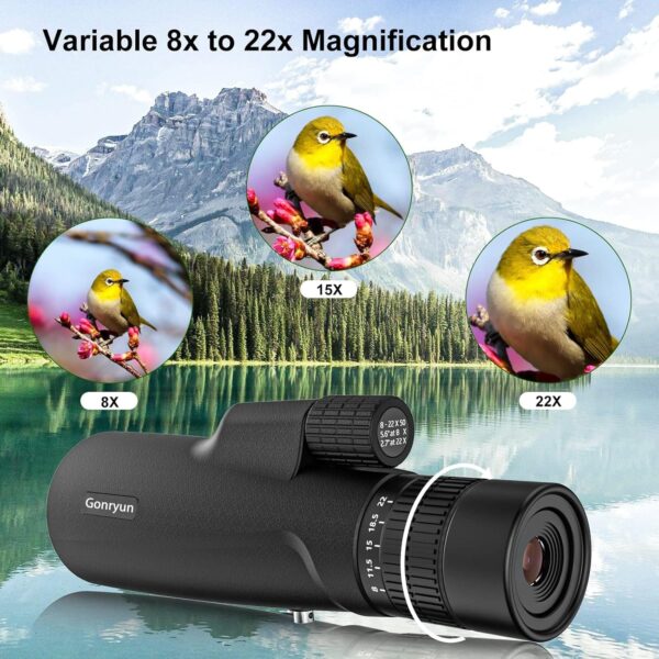 Μονοκυάλι Παρατήρησης Zoom 8-20x50 HD και Πρίσμα BK4 + Kit - Image 6