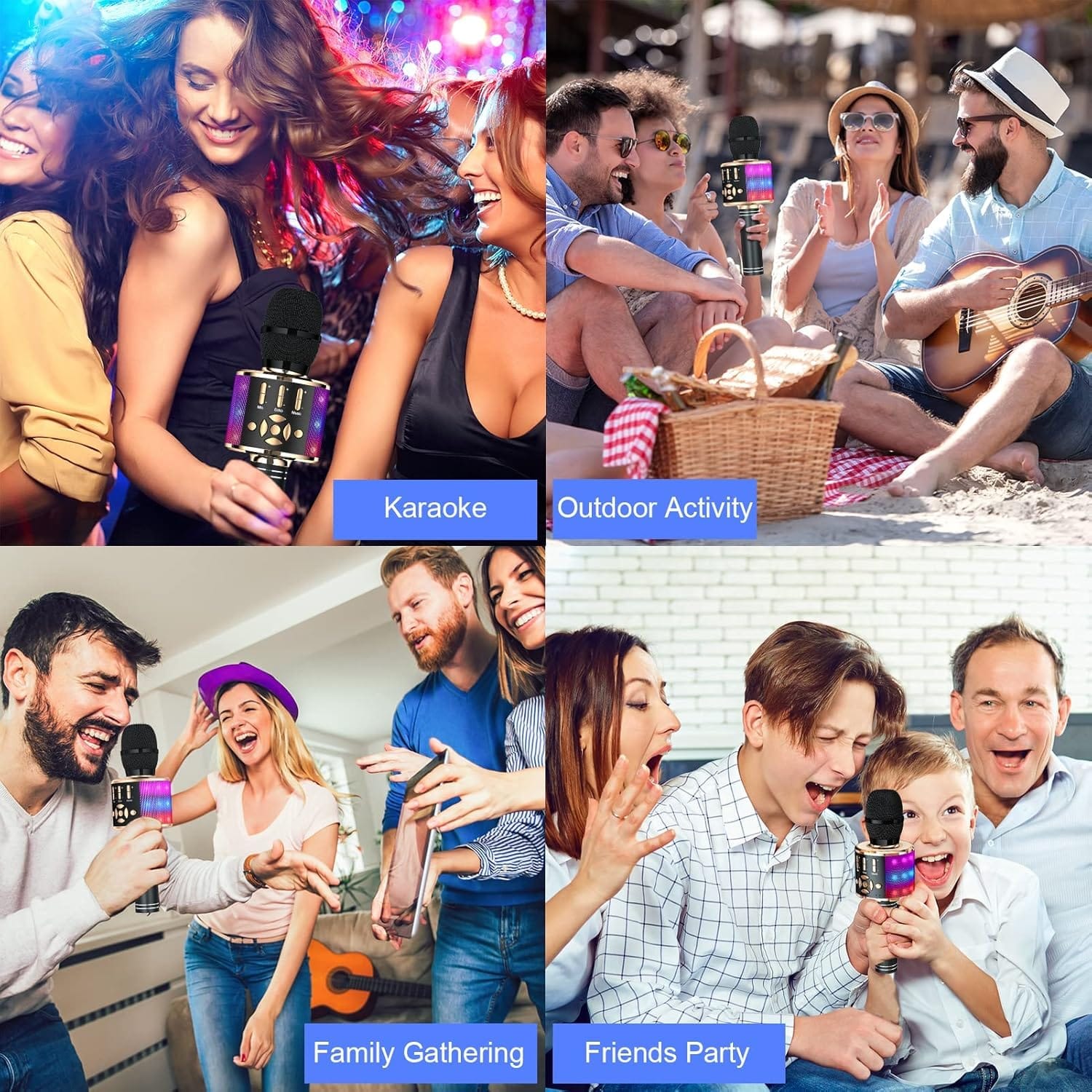 Παιδικό Ασύρματο Μικρόφωνο Bluetooth Karaoke και Φώτα LED 3+ - Image 7