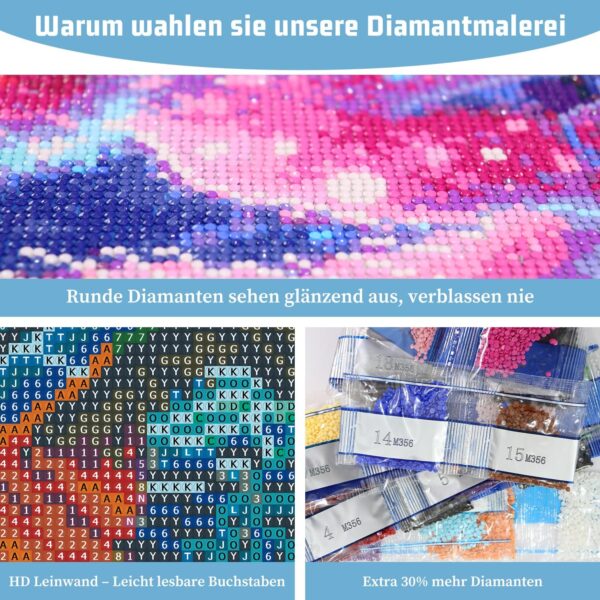 Diamond Painting Γάτα 5D – DIY Σετ Χειροτεχνίας 30x40εκ - Image 6