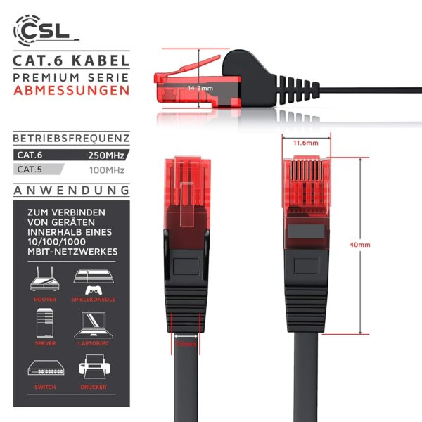 Καλώδιο Δικτύου Ethernet Cat 6 Flat RJ45 – 15m Συμβατό Cat5/5e - Image 3