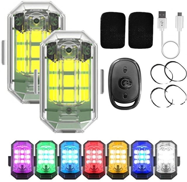 Σετ 2 LED φώτα/φλας με τηλεχειριστήριο, USB φόρτιση και 7 χρώματα. Ανθεκτικά με πιστοποίηση IP65 για εξωτερική χρήση και προστασία από νερό. Σετ 2 LED φώτα/φλας με τηλεχειριστήριο, USB φόρτιση και 7 χρώματα. Ανθεκτικά με πιστοποίηση IP65 για εξωτερική χρήση και προστασία από νερό.