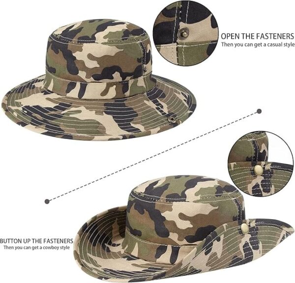 Παιδικό Καπέλο Summer Outdoor Safari Camo 56cm XL - Image 6