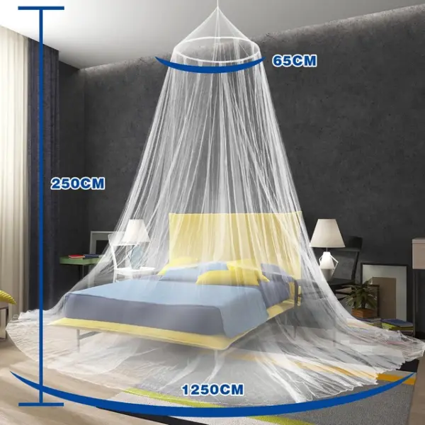 Κουνουπιέρα Διπλού Κρεβατιού 65×250×1250 cm - Λεπτό Πλέγμα - Image 3