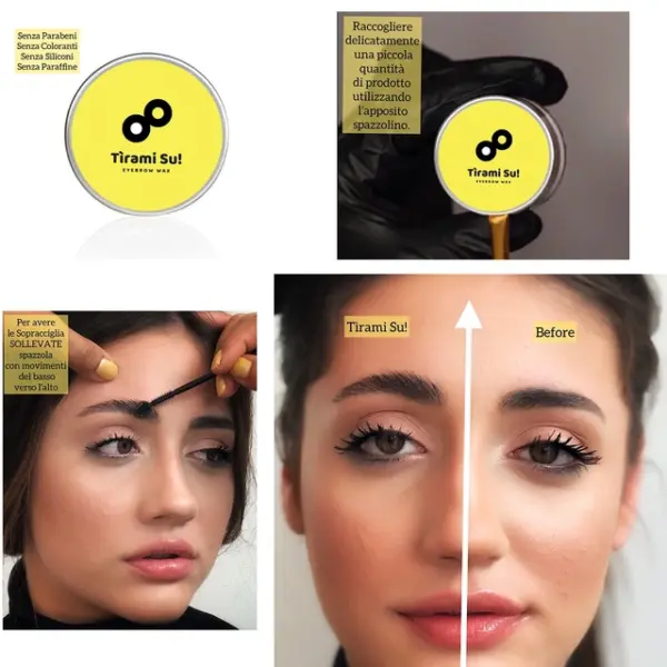 Κερί Φρυδιών Tirami Su για Styling - Προστασία UV/UVA 10 ml - Image 6