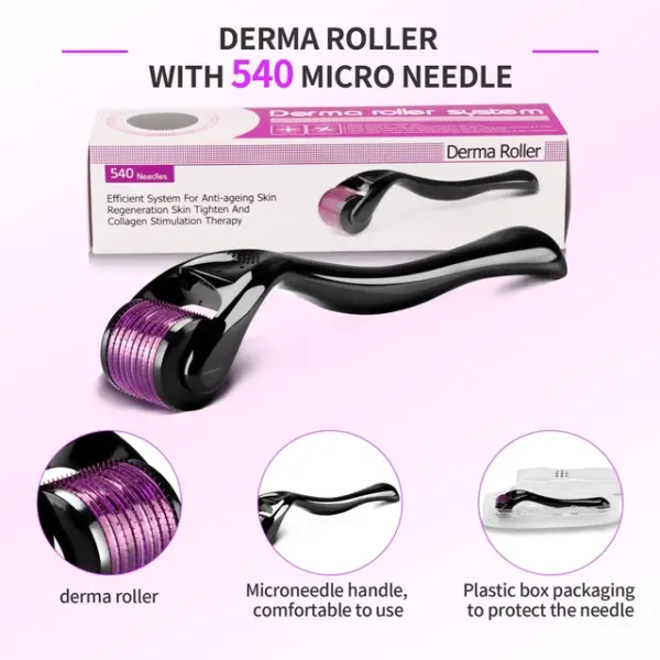 Dermaroller 1.5mm Needles | 540 Μικροβελόνες για Μαλλιά & Γένια - Image 6