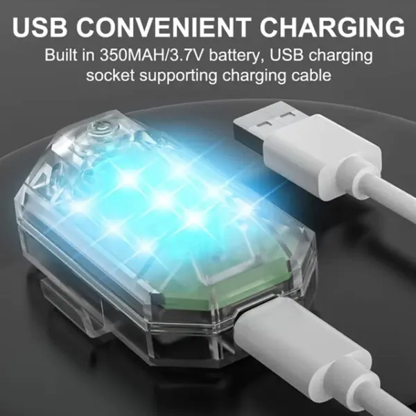LED Φως/Φλας με Τηλεχειριστήριο USB - 7 Χρώματα - 2τεμ, IP65 - Image 7